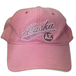 Alaska Women's Adjustable Pink Cotton Ball Cap